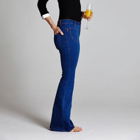 L’ecole Des Femmes Jane Birkin Flare Low Rise Jeans - Picture 2 of 12